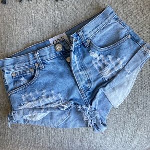 One teaspoon denim shorts